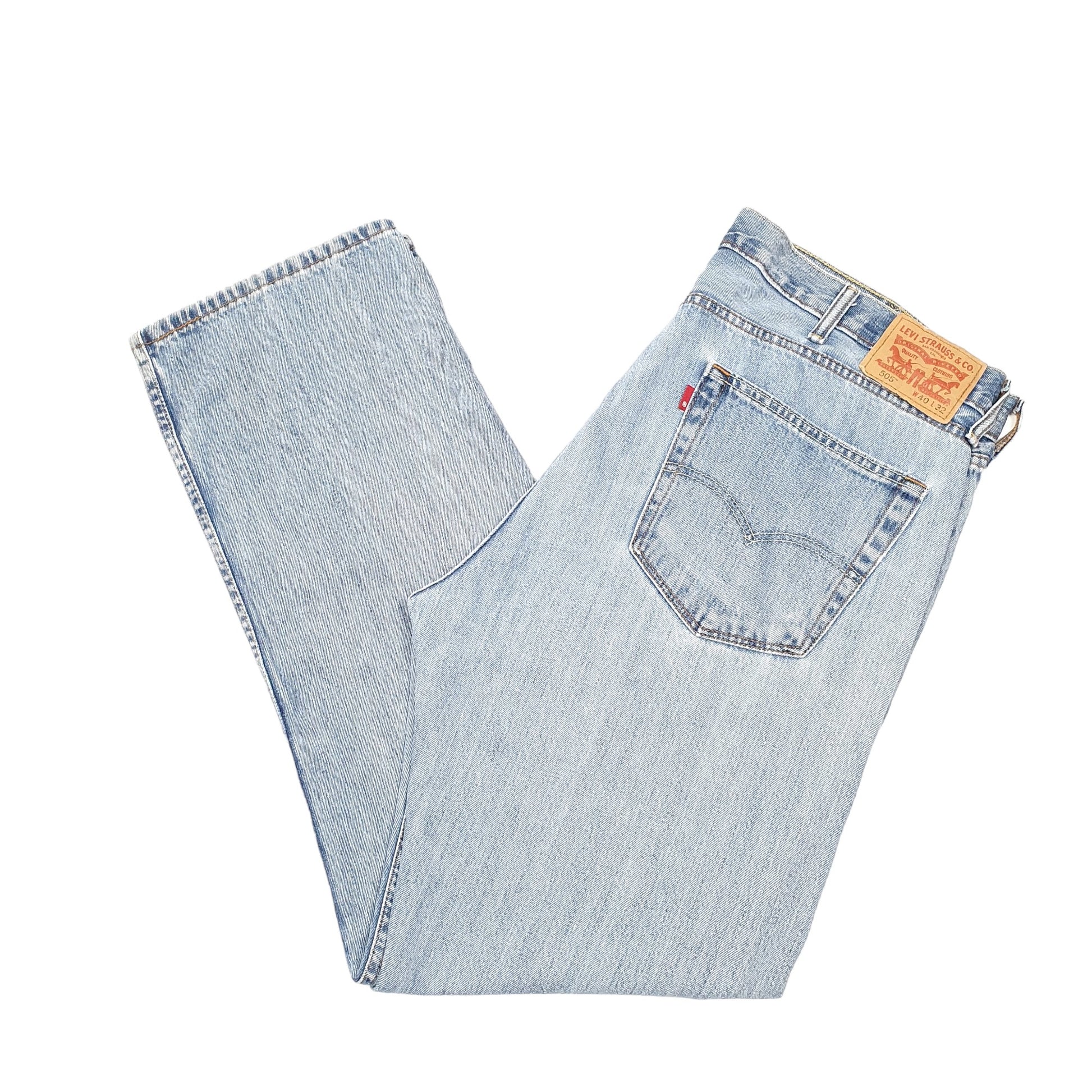Mens Blue Levis  505 JeansW40 L32