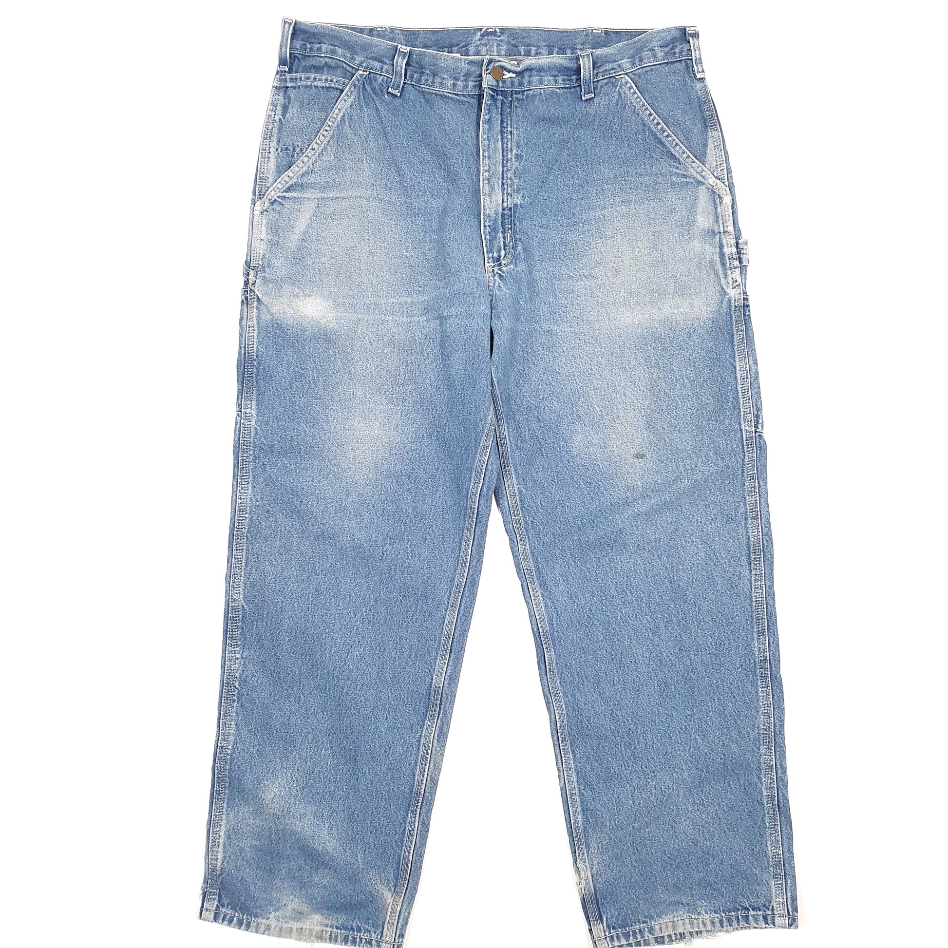 Carhartt Casual Loose Fit Carpenter Jeans W38 L29 Blue