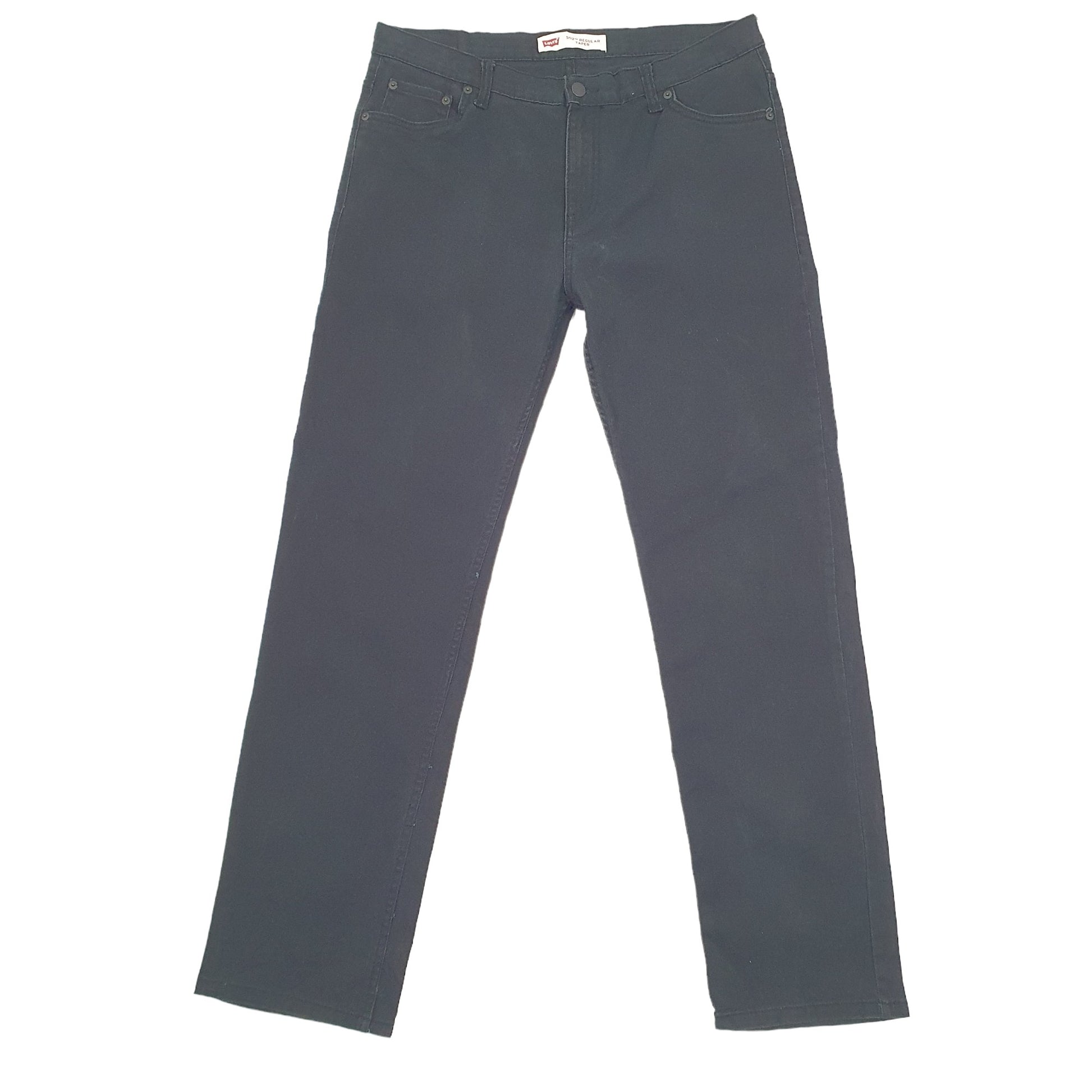 Levis 502 Regular Fit Tapered Jeans UK16 Black