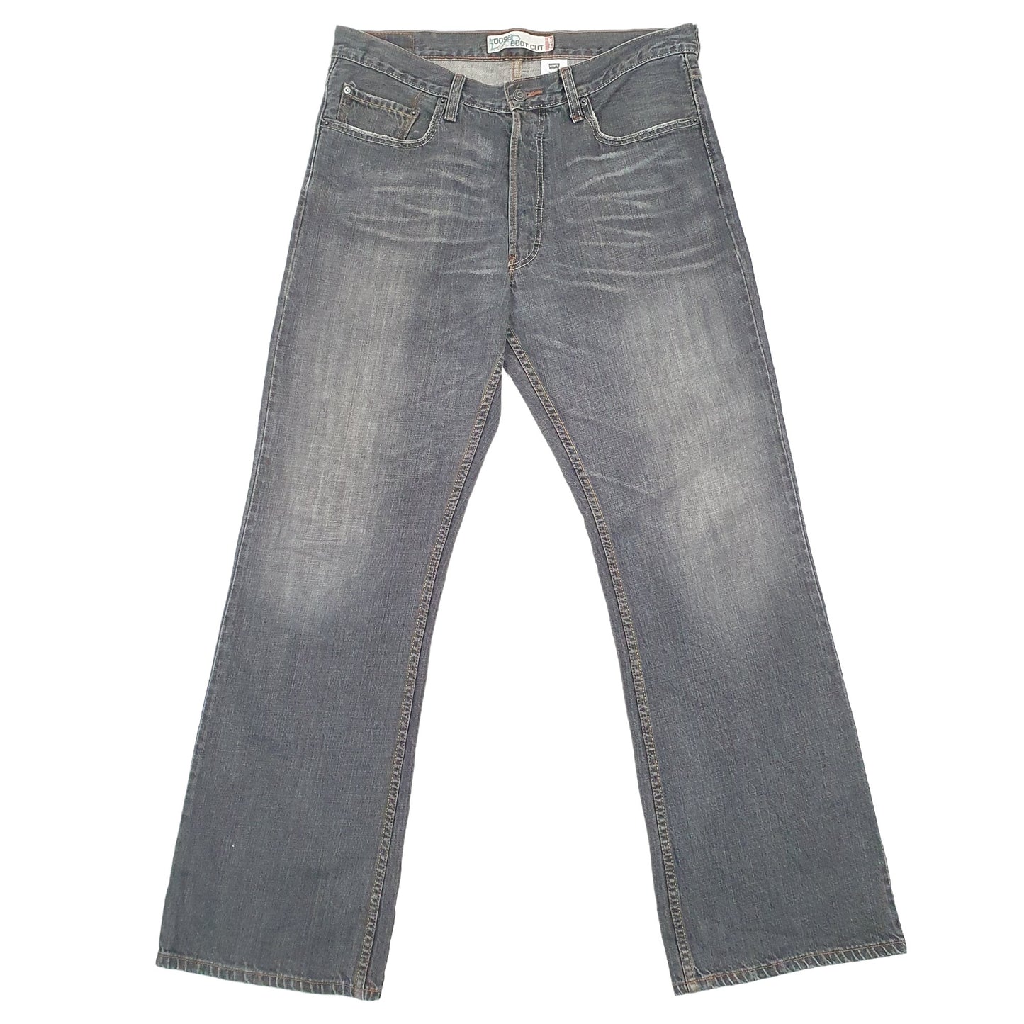 Levis 567 Bootcut Fit Loose Jeans W34 L33 Grey