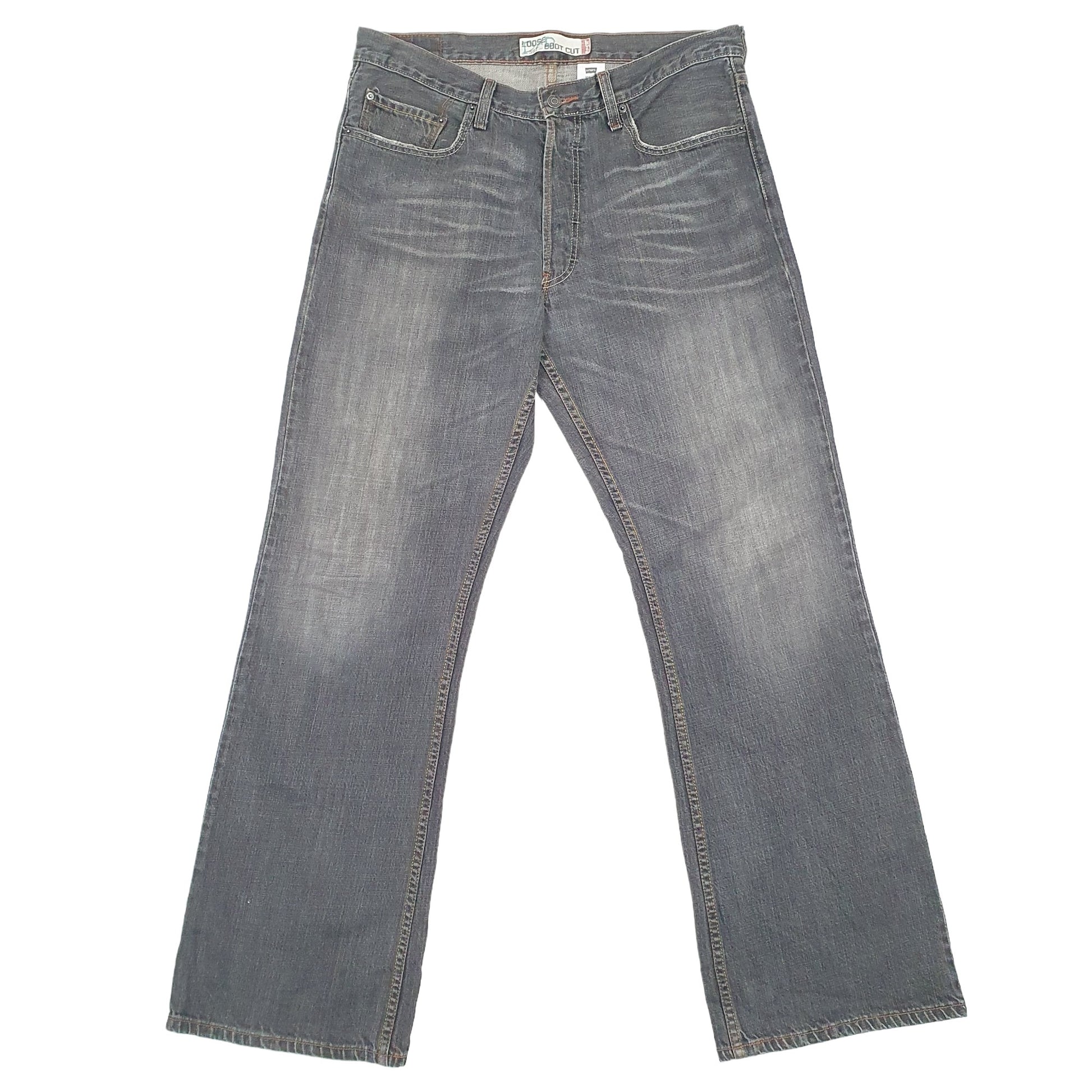 Levis 567 Bootcut Fit Loose Jeans W34 L33 Grey