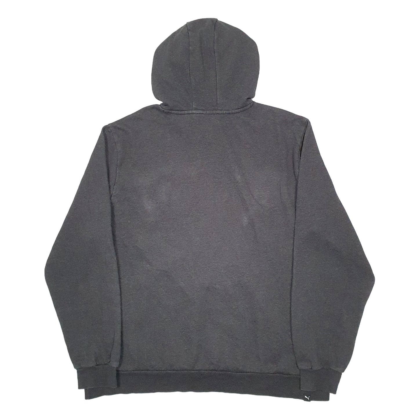 Mens Grey Puma Spellout Hoodie Jumper