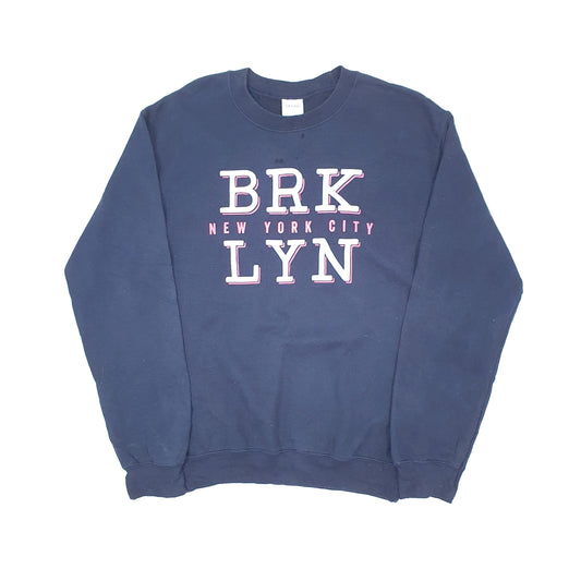 Navy Gildan Crewneck Jumper