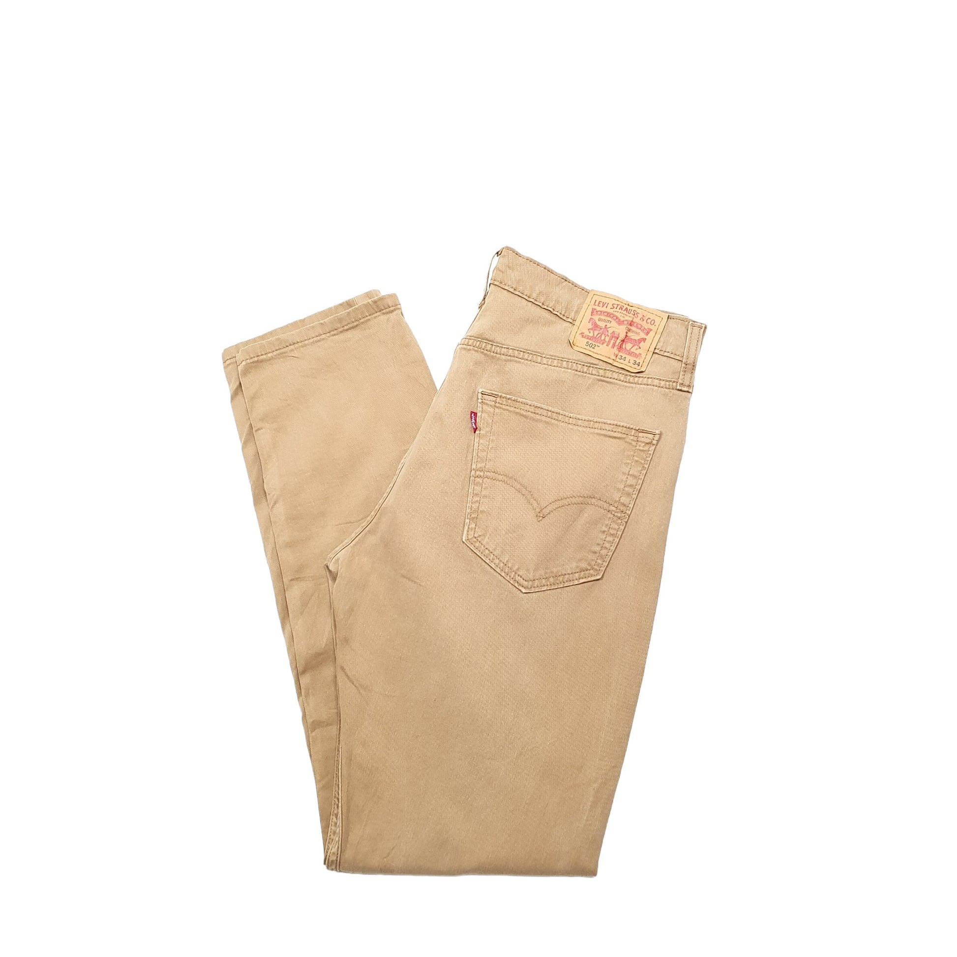 Levis 502 Regular Fit Jeans W34 L34 Brown