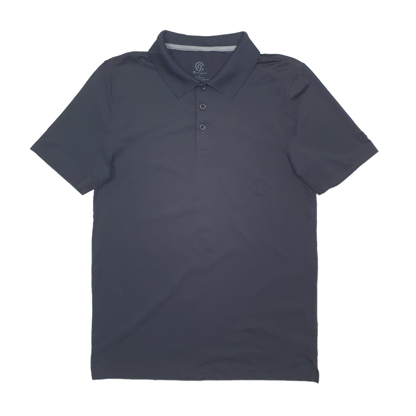 Champion Short Sleeve Polyester Polo Shirt Black