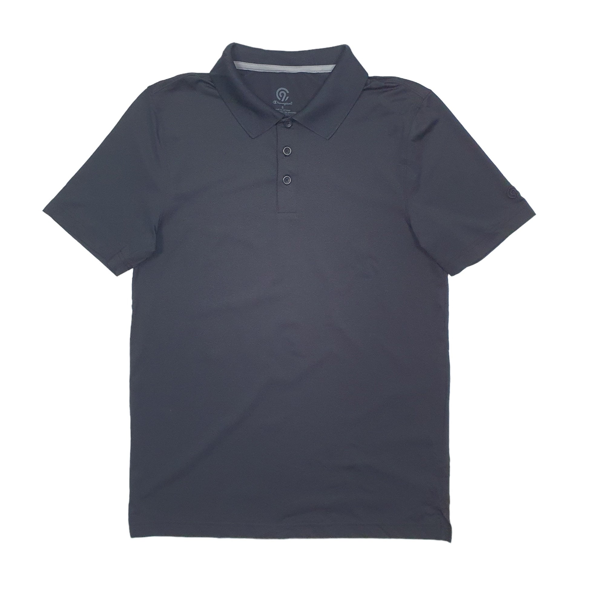 Champion Short Sleeve Polyester Polo Shirt Black