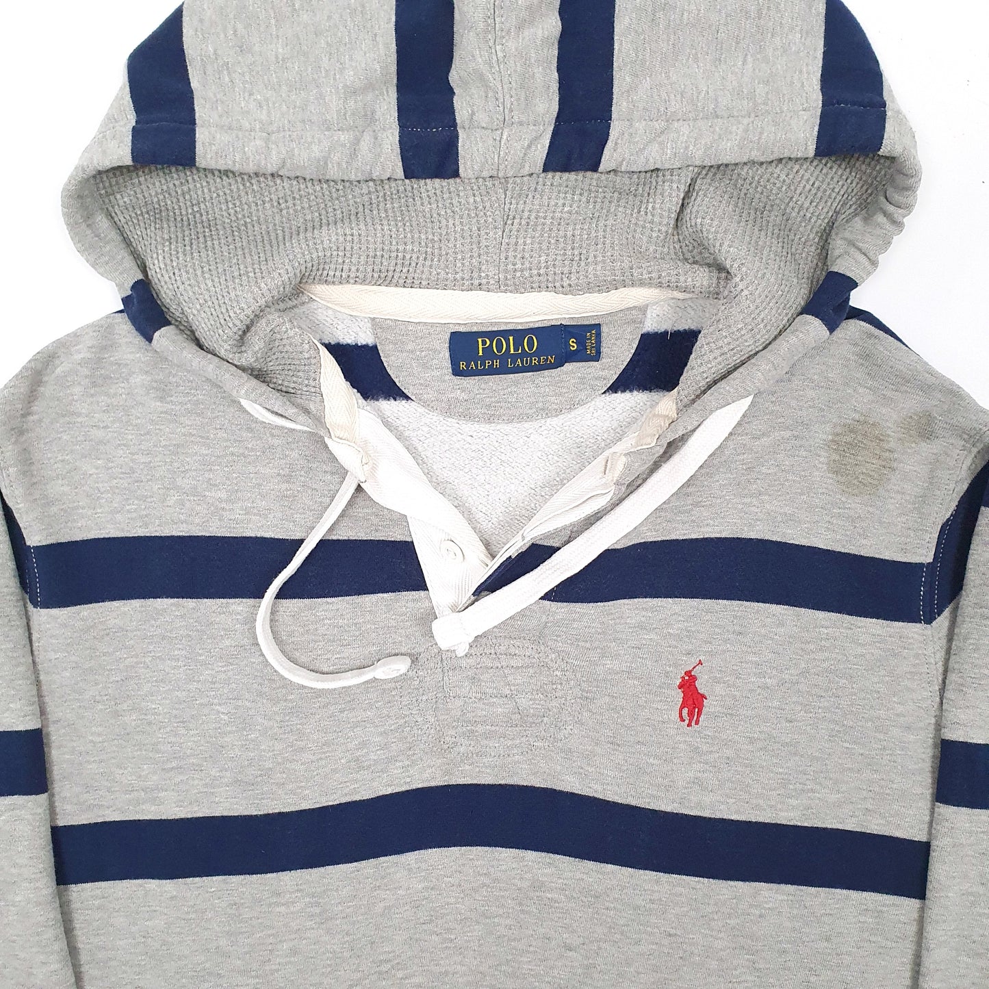 Mens Grey Polo Ralph Lauren Rugby Hoodie Jumper