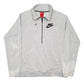 Mens Grey Nike Half Quarter Zip Jumper