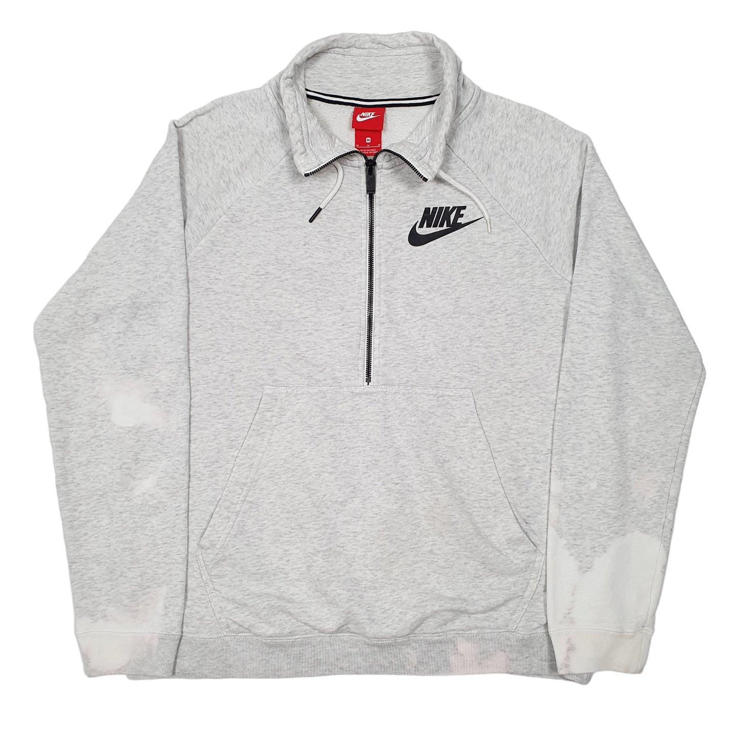Mens Grey Nike Half Quarter Zip Jumper
