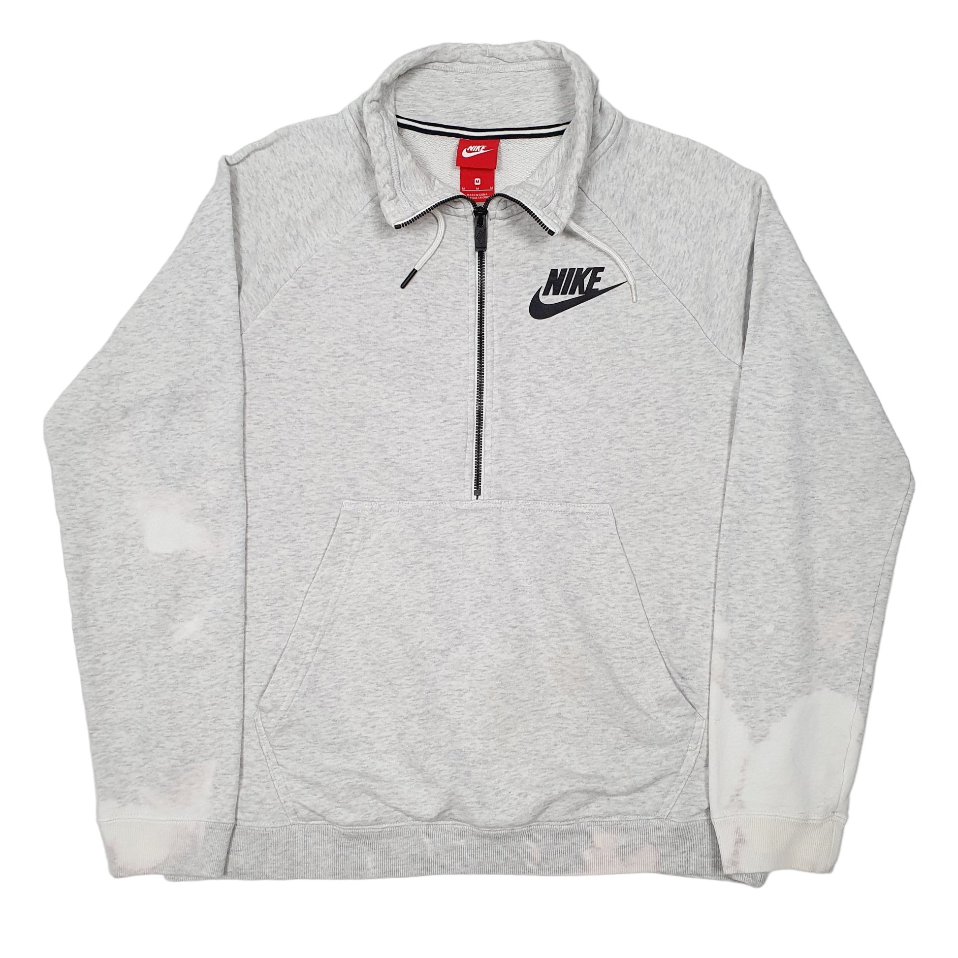 Mens Grey Nike Half Quarter Zip Jumper