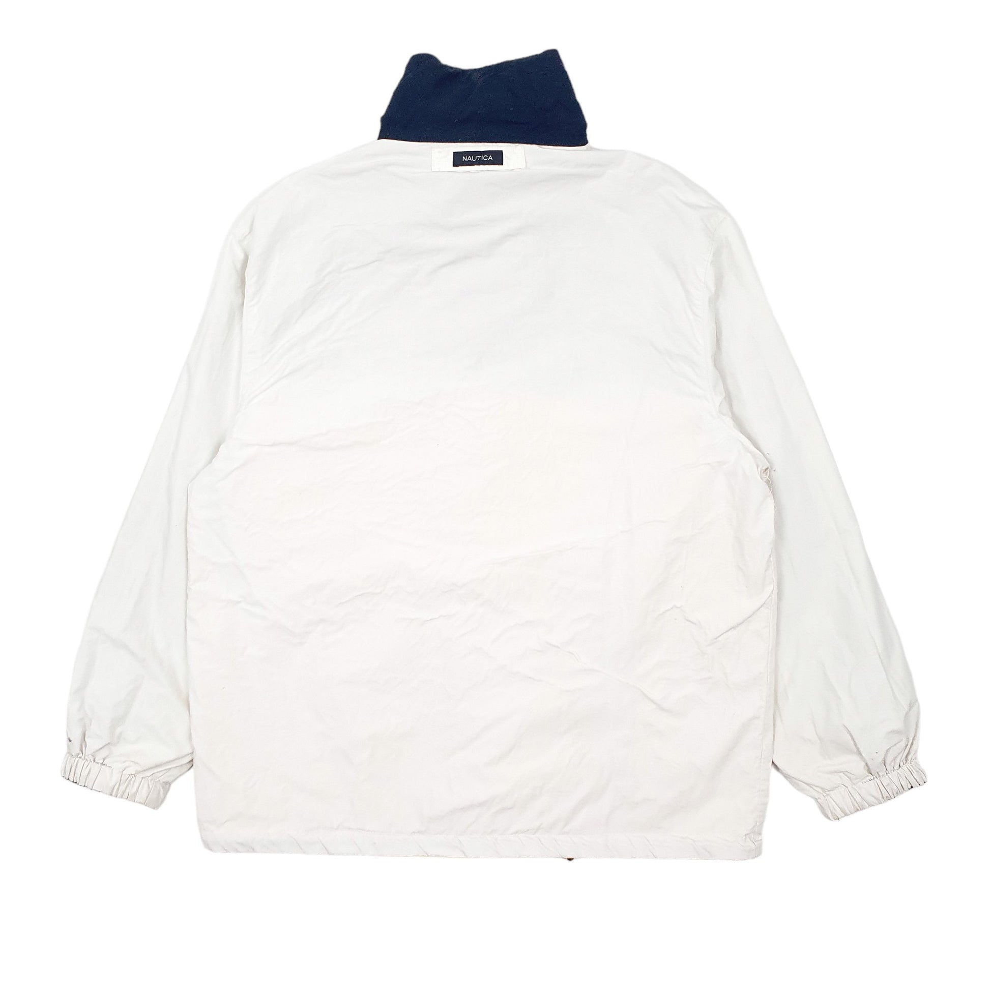 Mens Yellow Nautica Reversible Hooded Sailing  Coat
