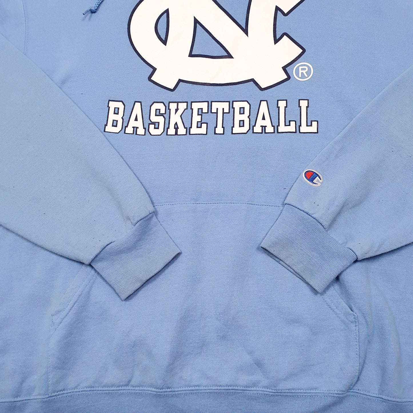 Mens Blue Champion North Carolina Basketball USA Hoodie Jumper