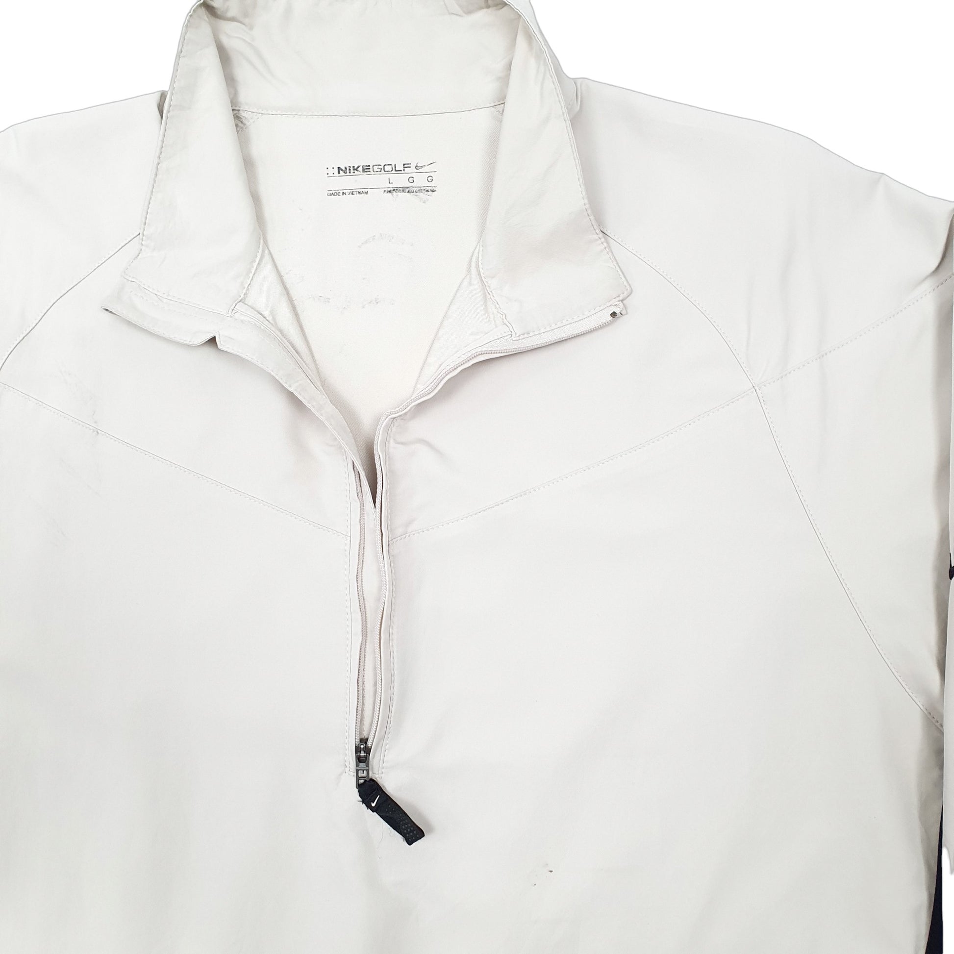 Mens Beige Nike Golf Quarter Zip  Coat