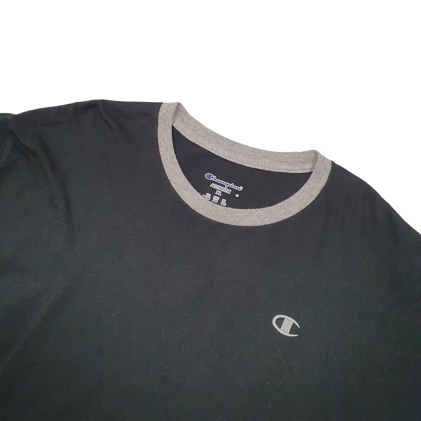 Champion Ringer Short Sleeve T Shirt Black