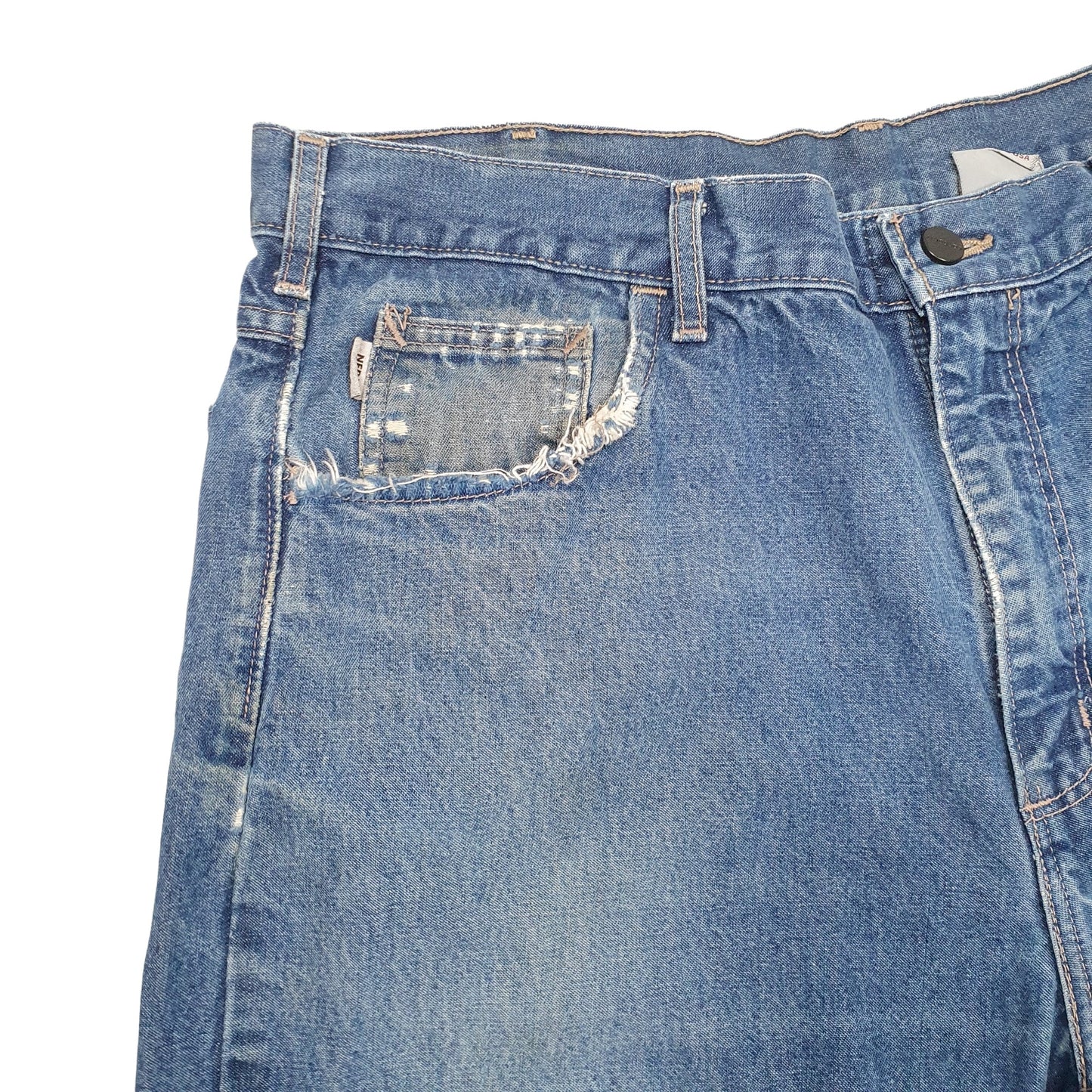 Mens Blue Carhartt Fire Resistant Carpenter JeansW38 L30