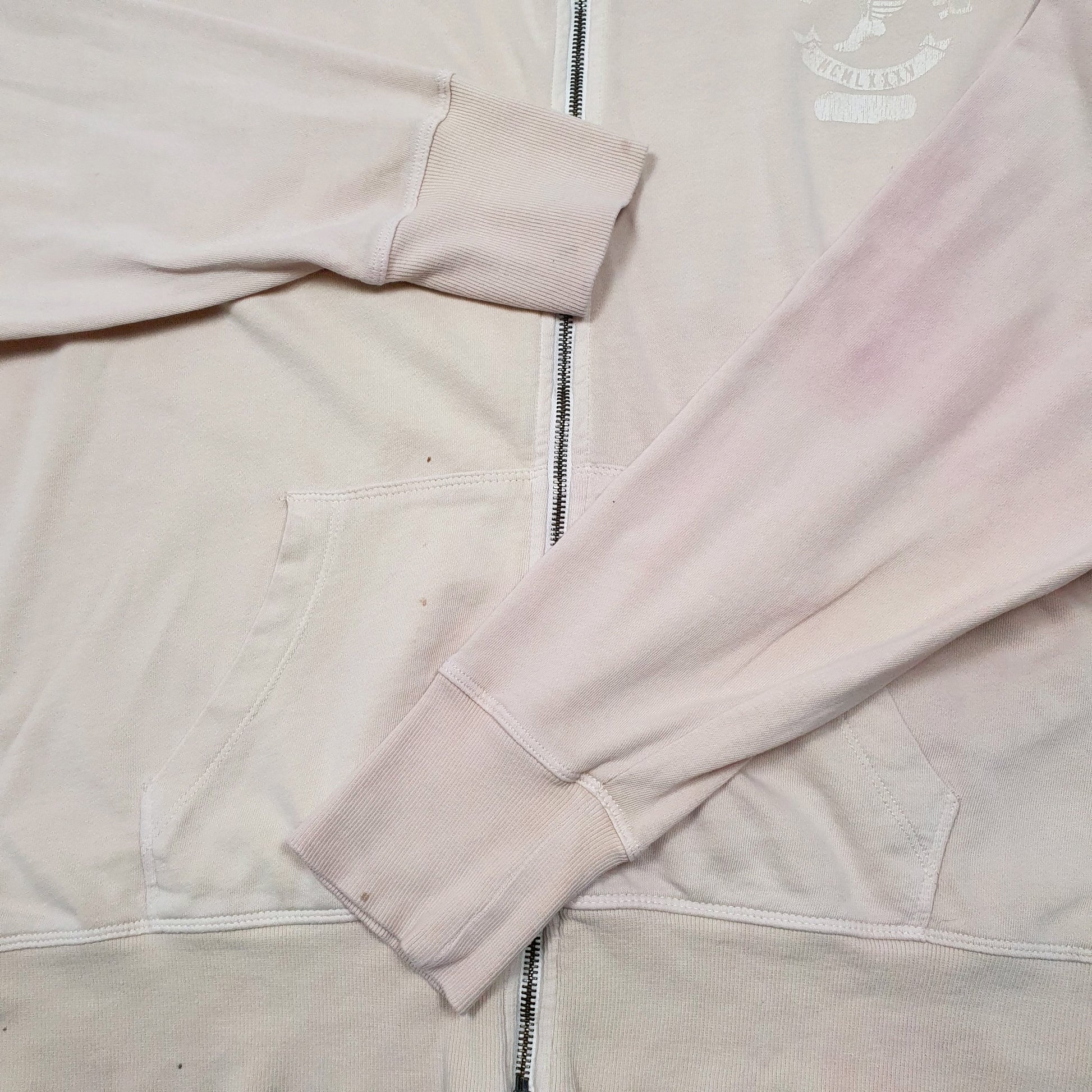 Womens Peach Tommy Hilfiger Sport Track Hoodie Crewneck Jumper