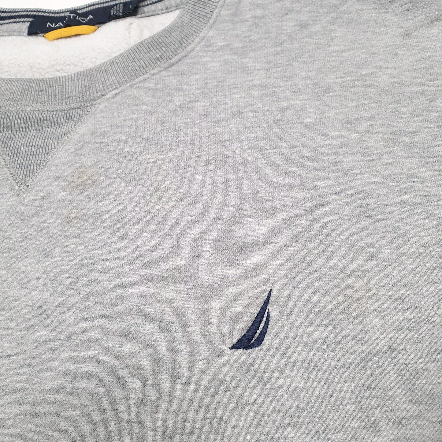 Mens Grey Nautica  Crewneck Jumper