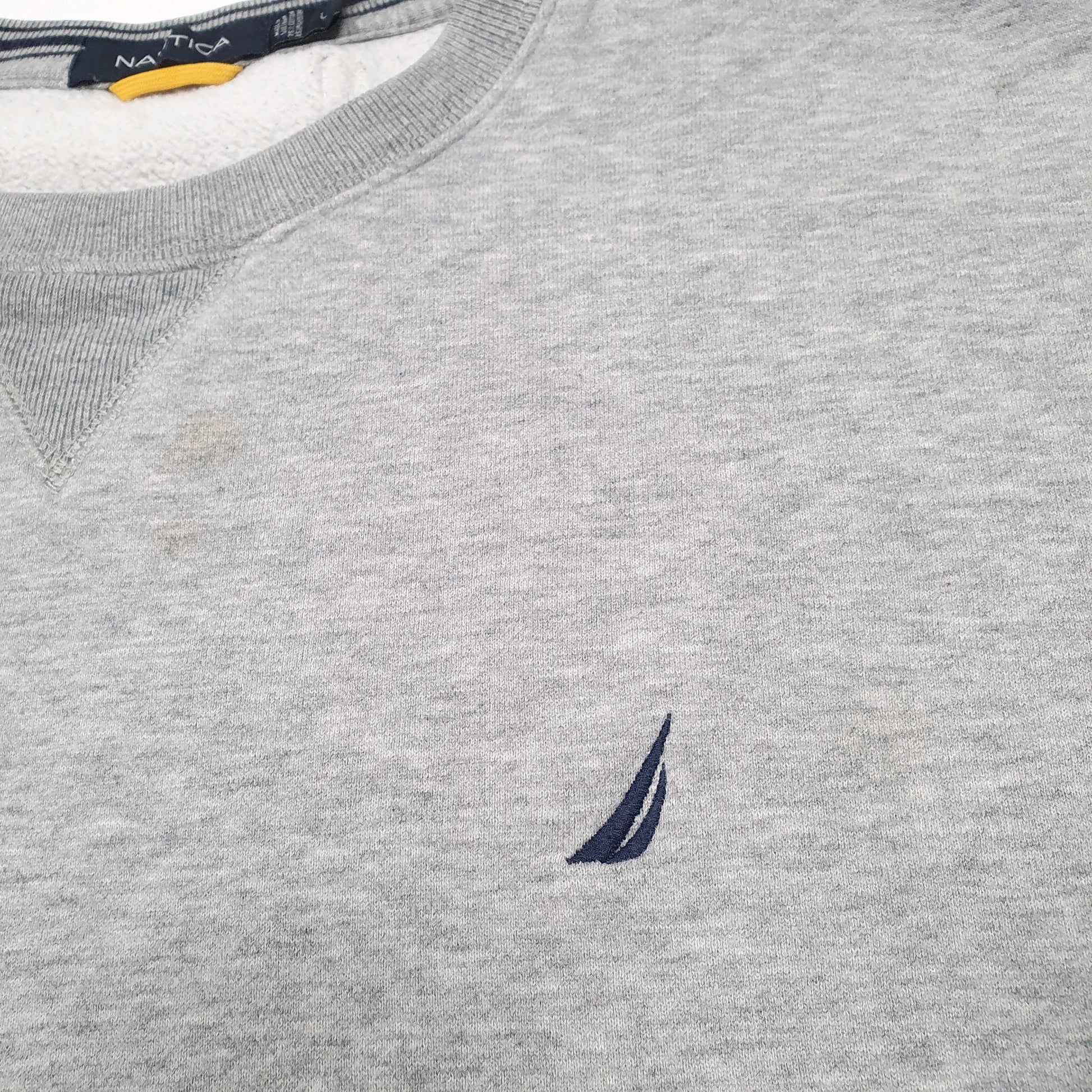 Mens Grey Nautica  Crewneck Jumper