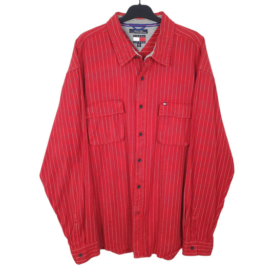Red Tommy Hilfiger Long Sleeve Shirt