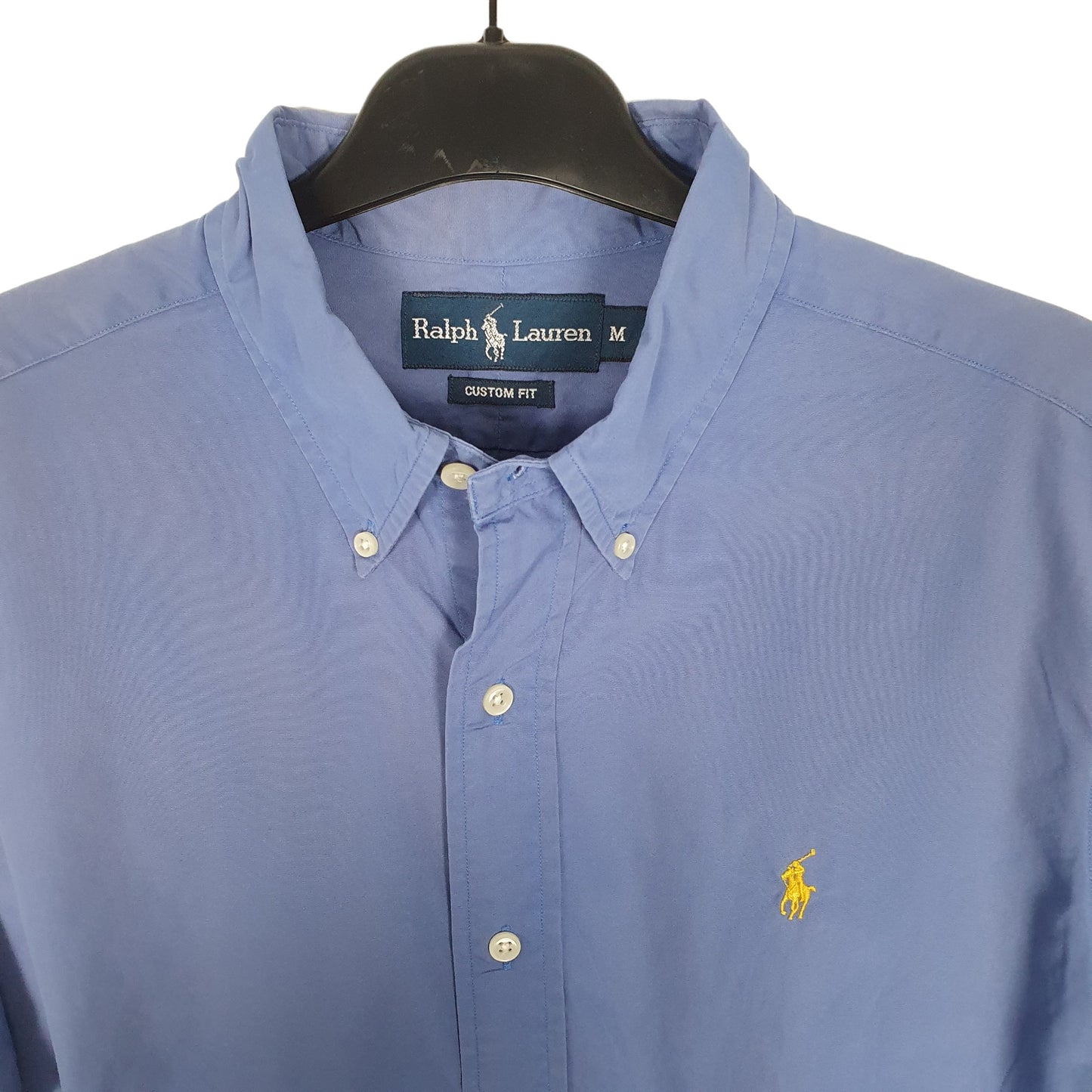 Ralph Lauren Short Sleeve Custom Fit Shirt Blue