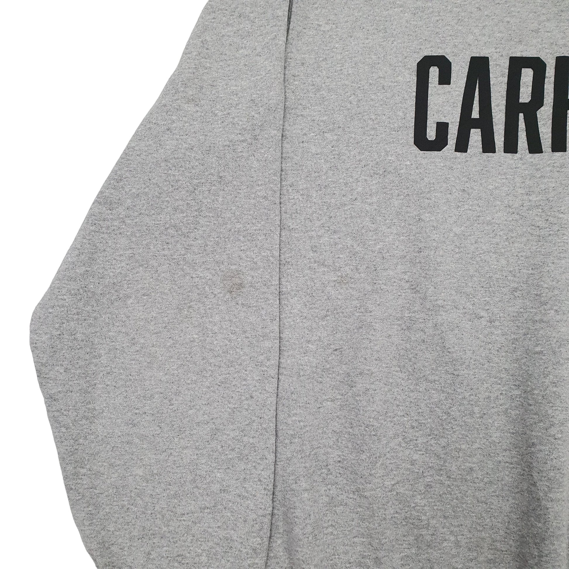 Mens Grey Carhartt Spellout Crewneck Jumper