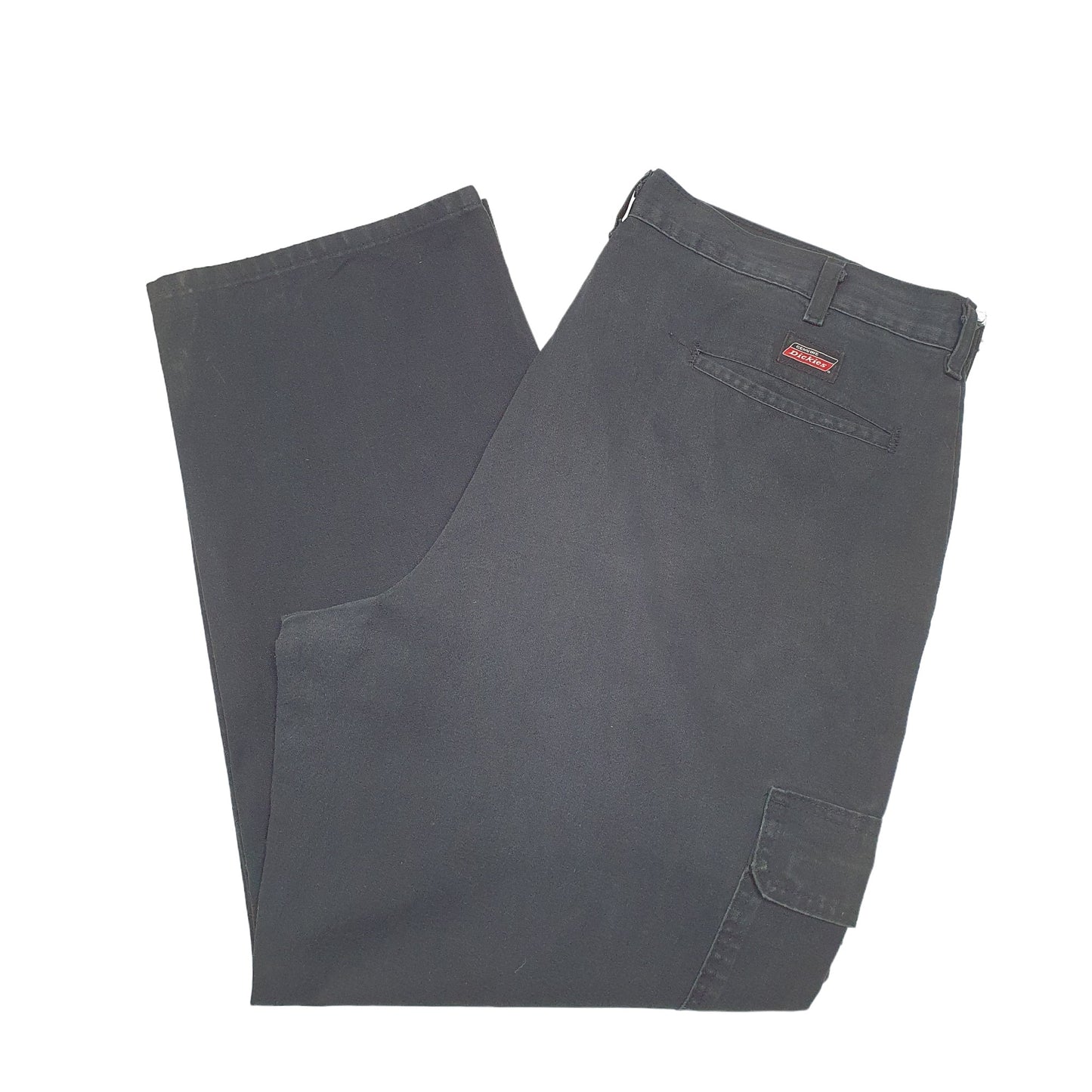 Mens Black Dickies  Cargo Trousers