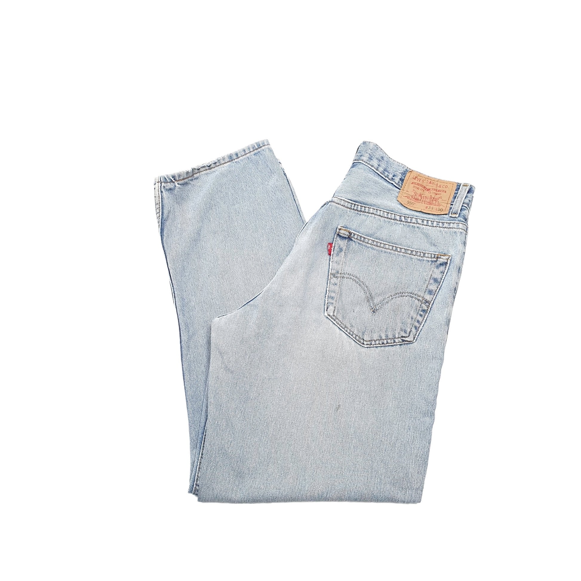 Levis 550 Relaxed Fit Jeans W34 L30 Blue