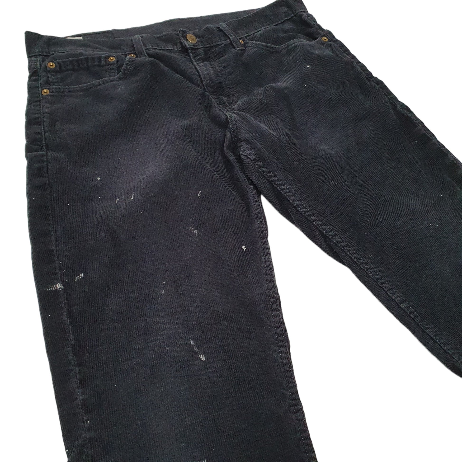 Mens Navy Levis 511 Corduroy Trousers