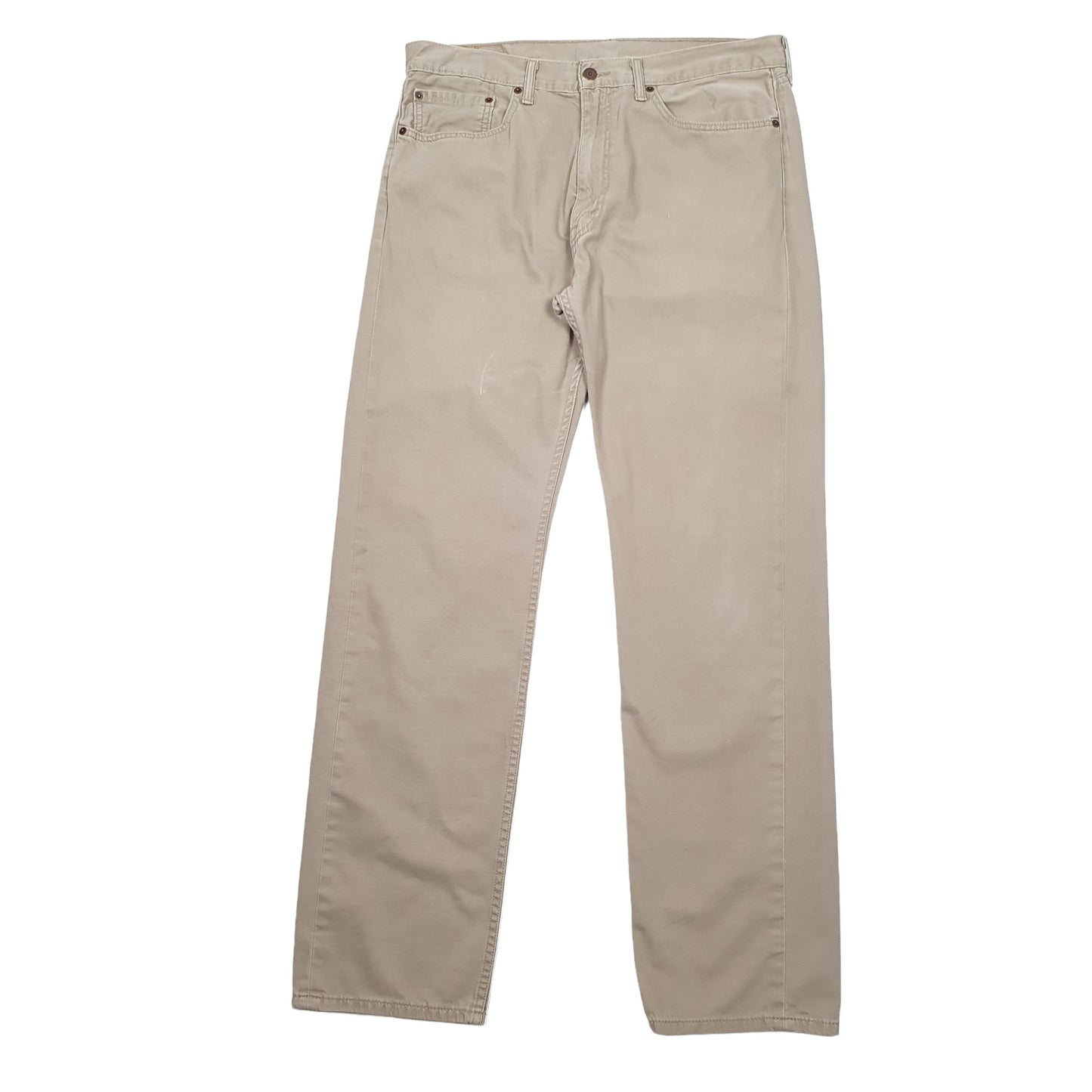 Levis 505 Regular Fit Jeans W36 L34 Beige