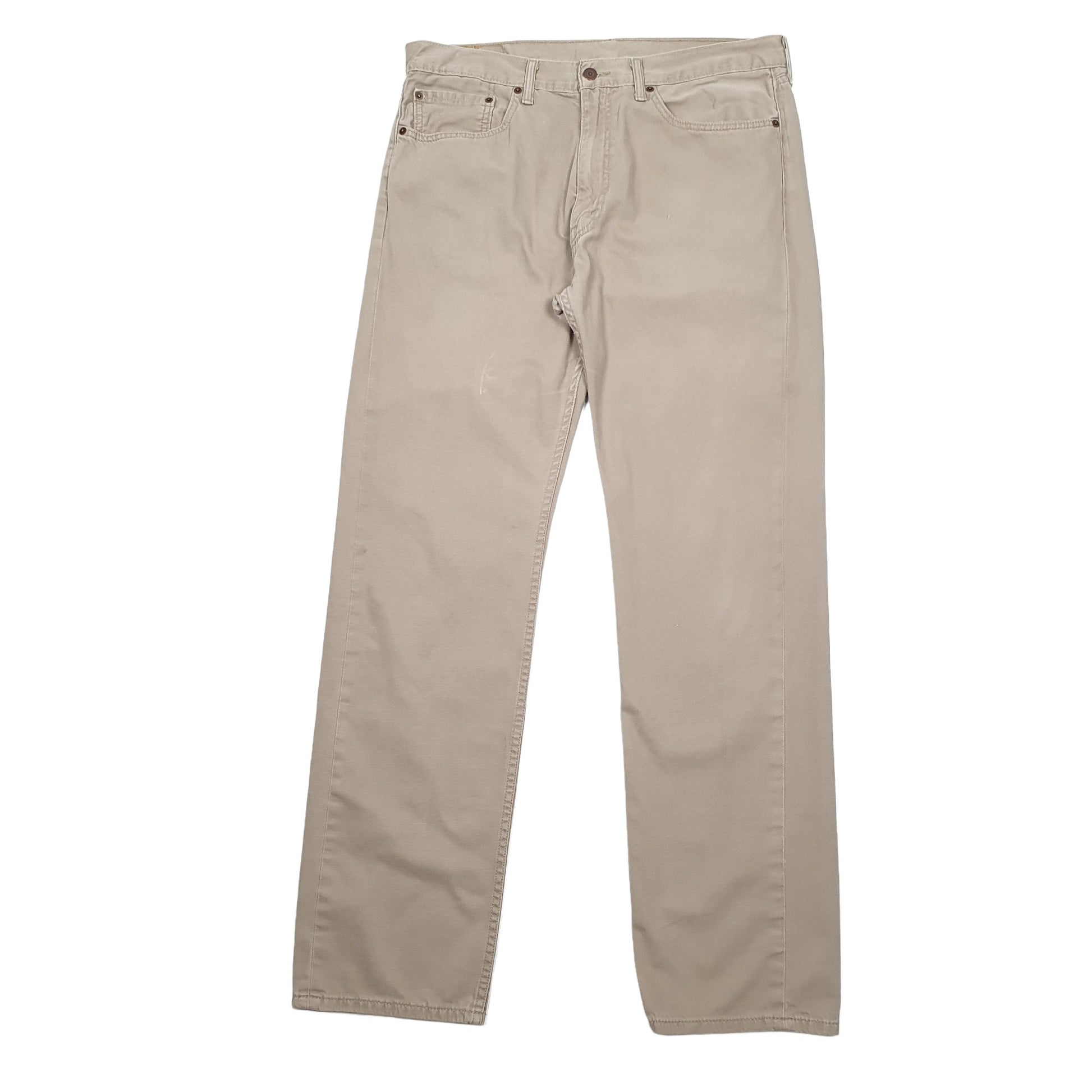 Levis 505 Regular Fit Jeans W36 L34 Beige