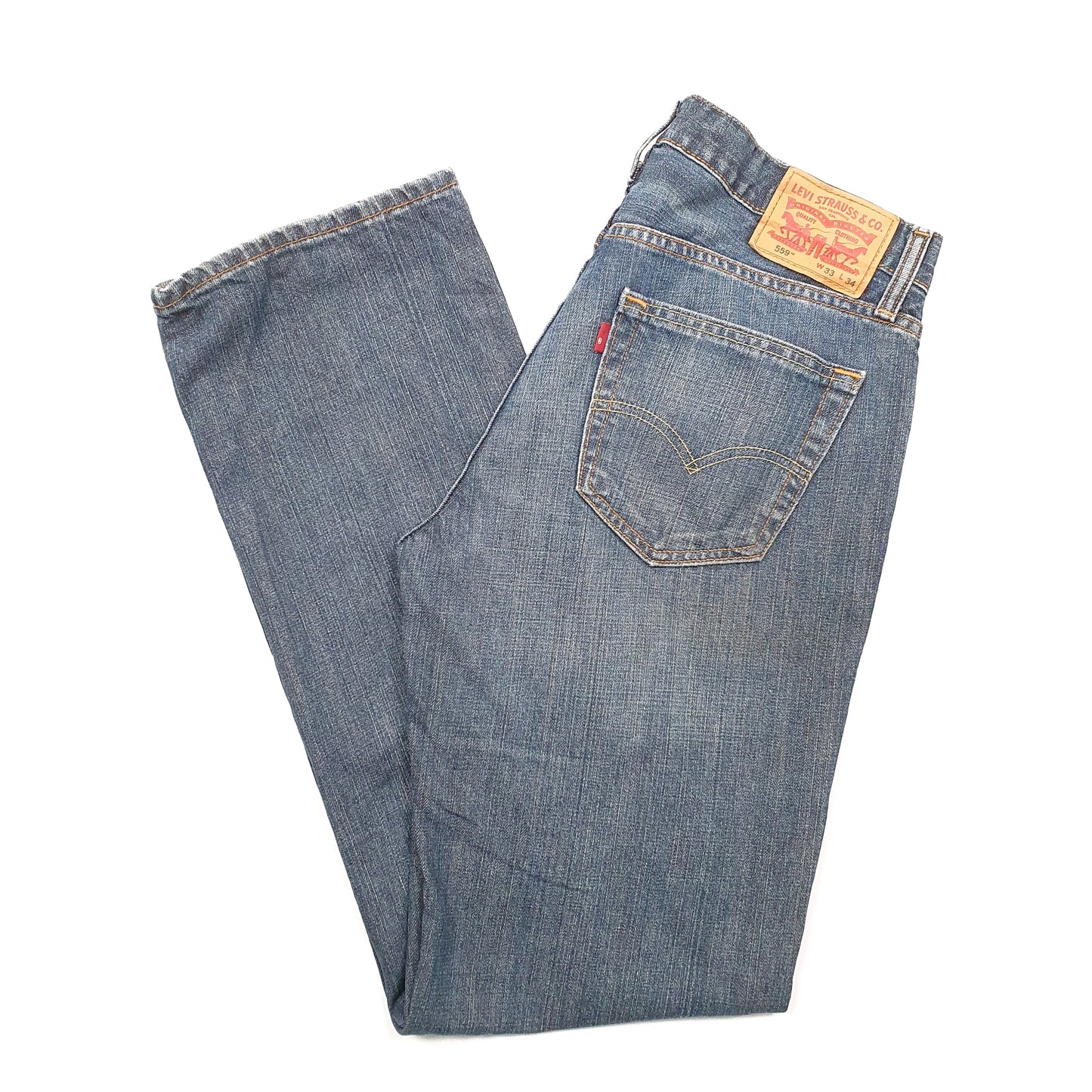 Levis 559 Relaxed Fit 0 Jeans W33 L33 Blue