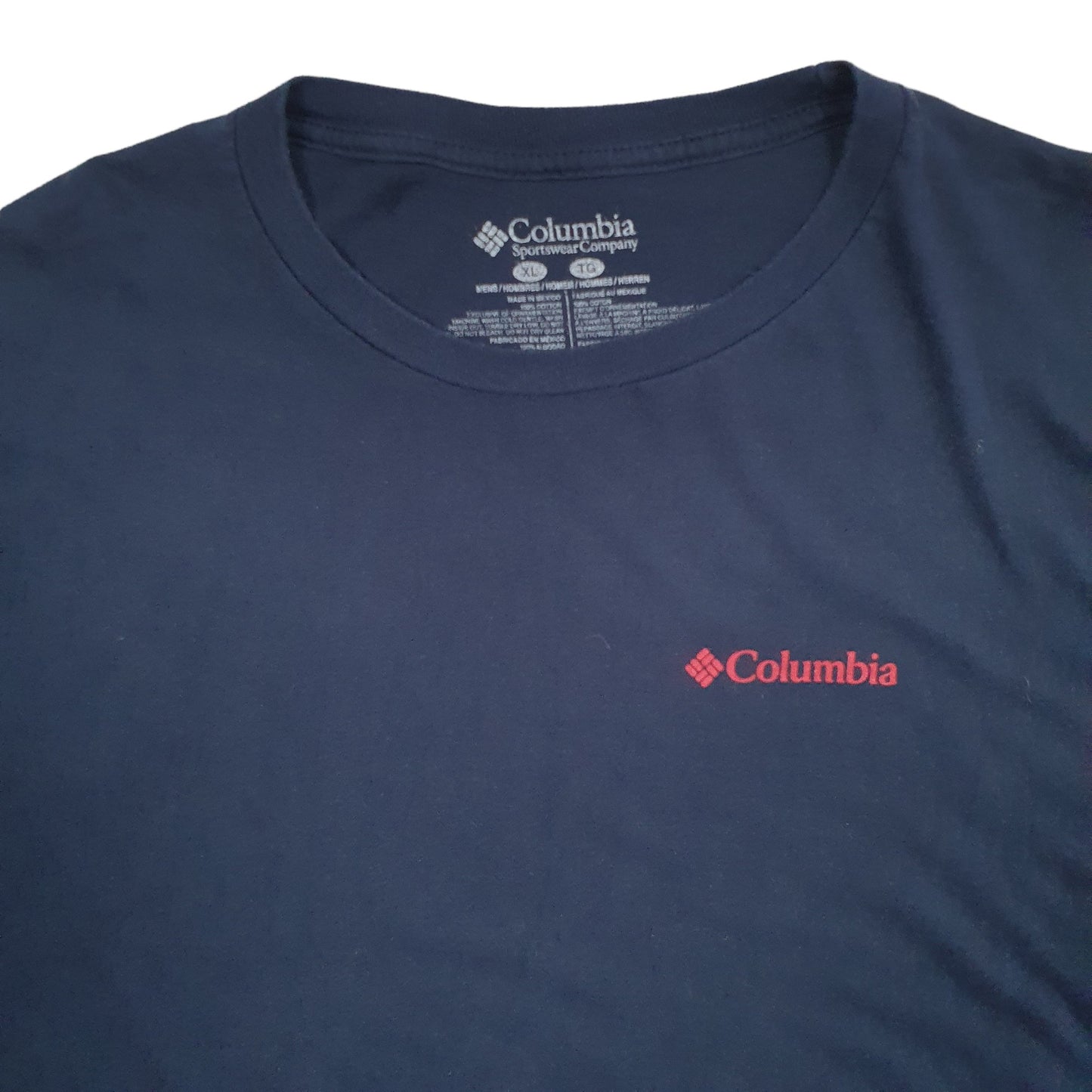 Mens Blue Columbia Sportswear  Short Sleeve T Shirt