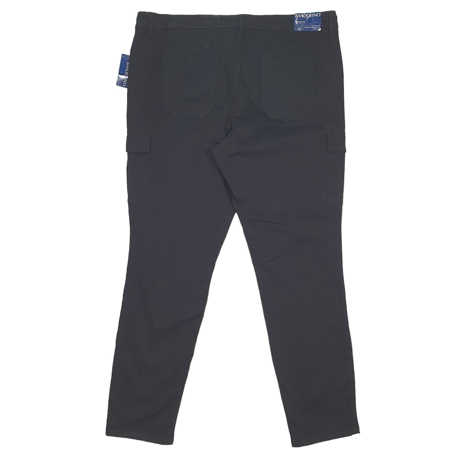 Womens Black Bandolino Combat Pants Cargo Trousers