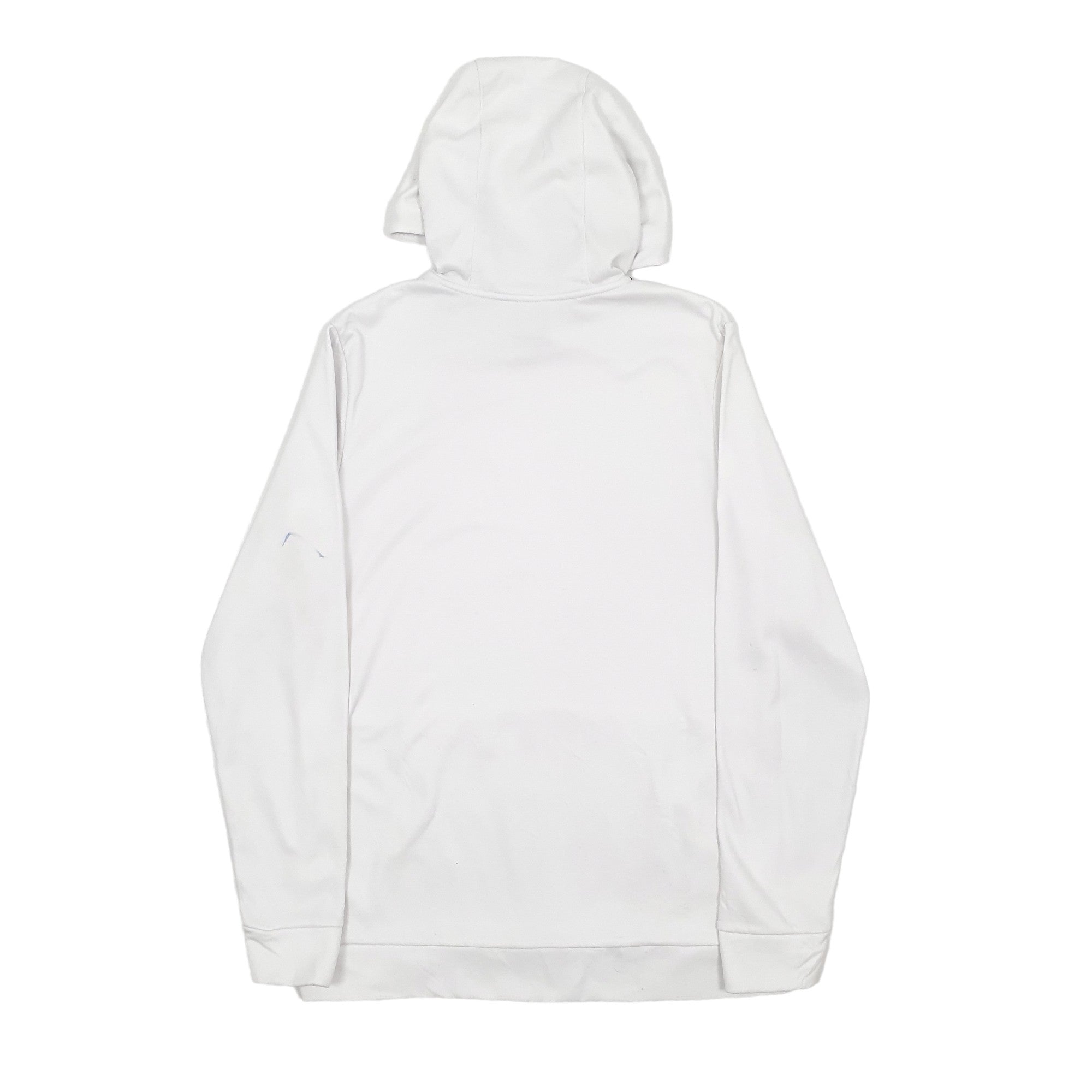 white dri fit hoodie