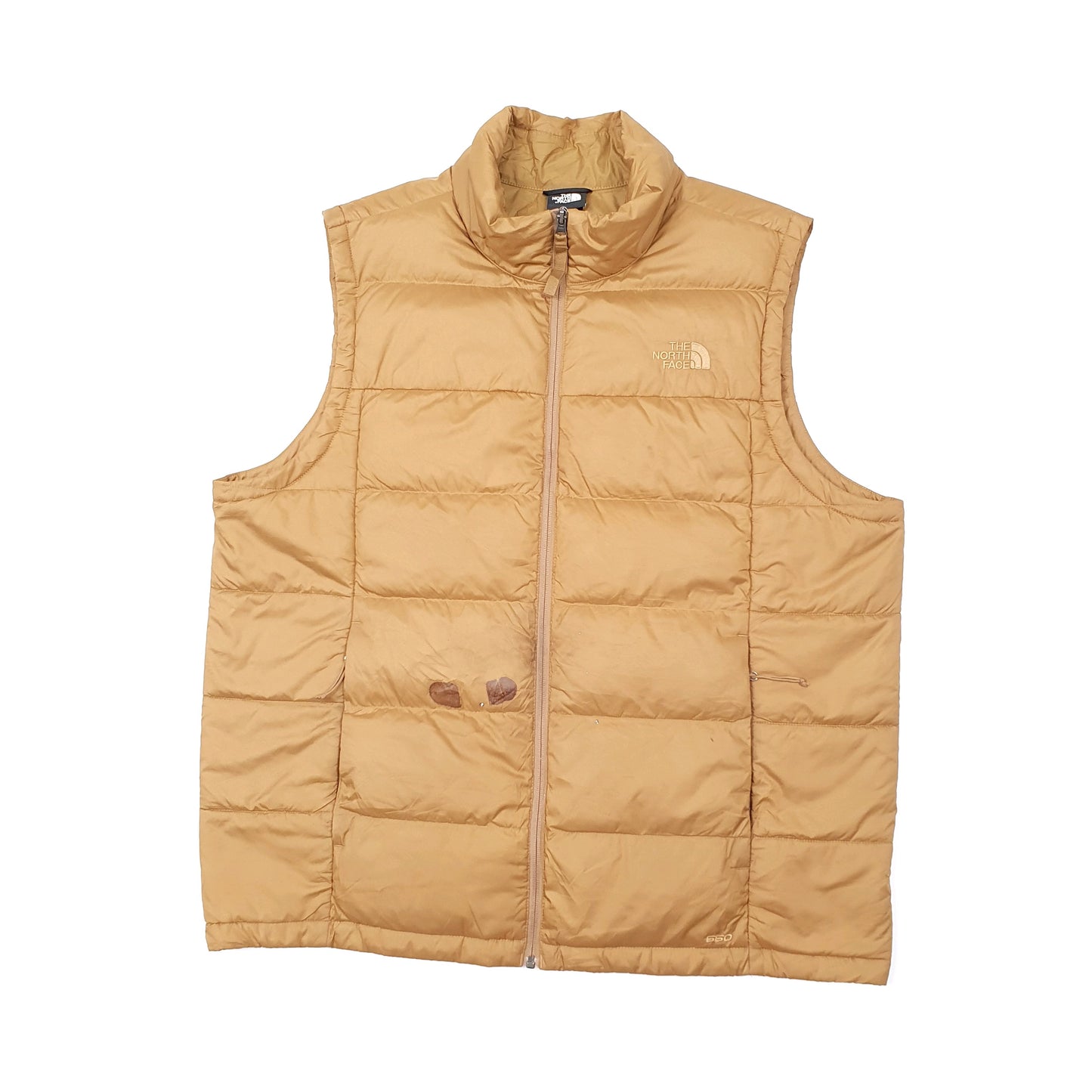 Mens Brown The North Face Gilet 550  Coat
