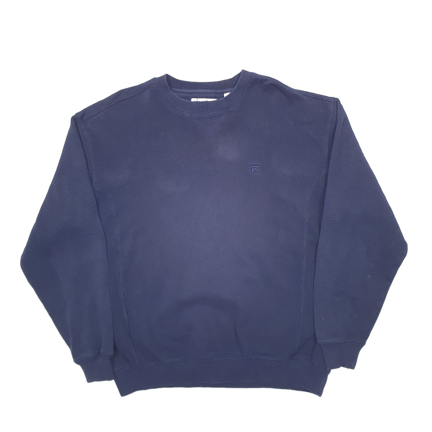 Mens Blue Fila  Crewneck Jumper
