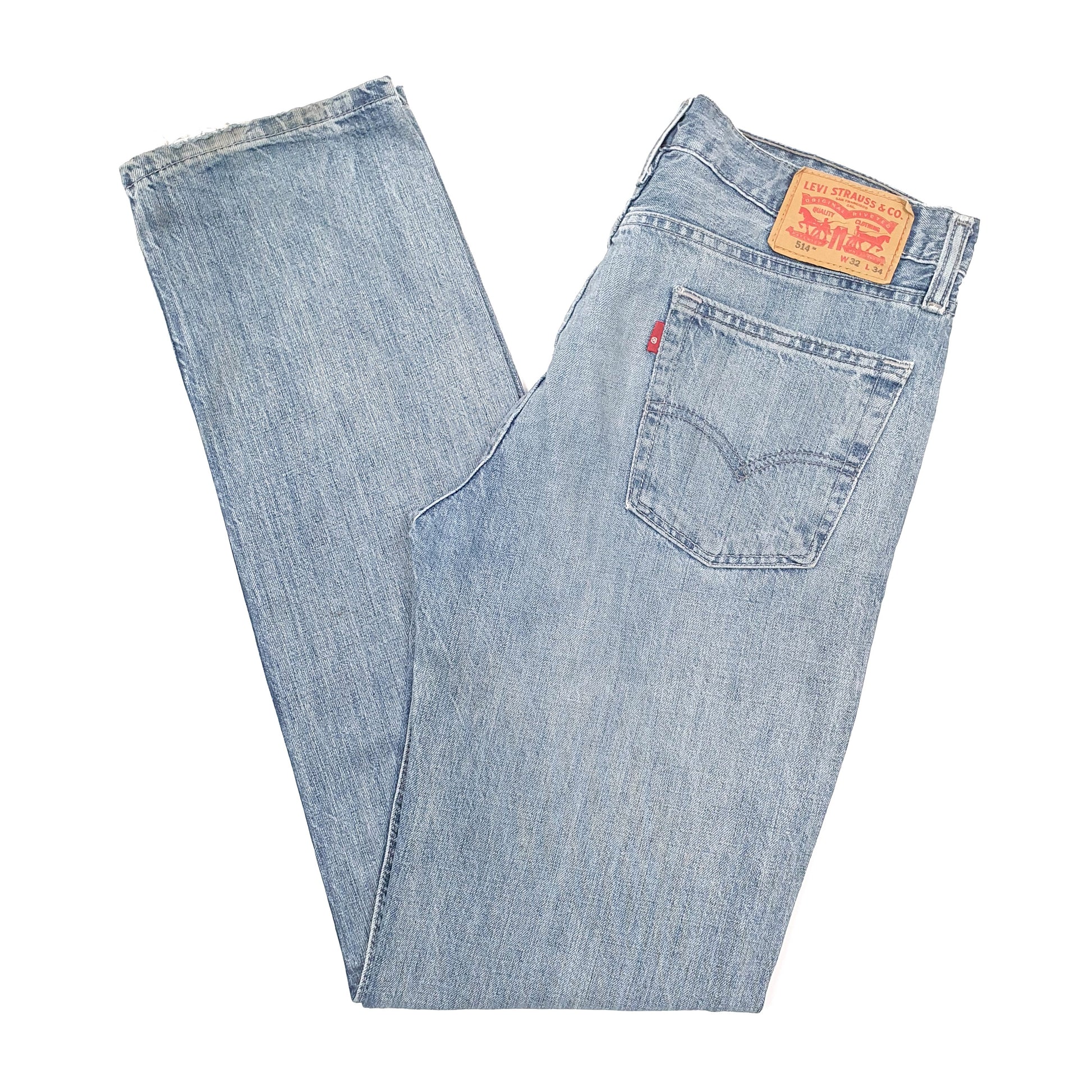 Levis 514 Straight Fit Jeans W32 L34 Blue