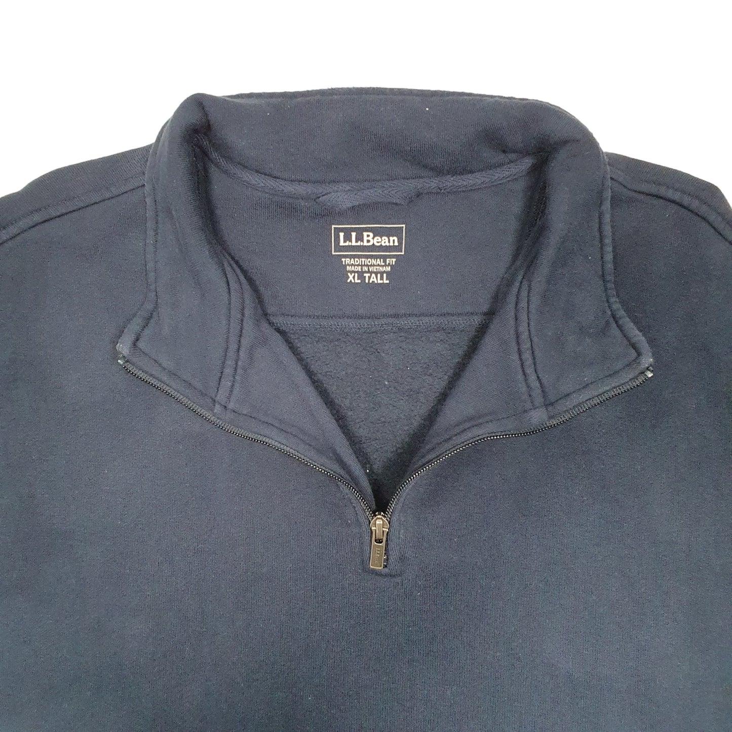 Mens Navy L.L.Bean  Quarter Zip Jumper