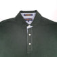 Mens Green Tommy Hilfiger Golf Vintage Made in USA Short Sleeve Polo Shirt