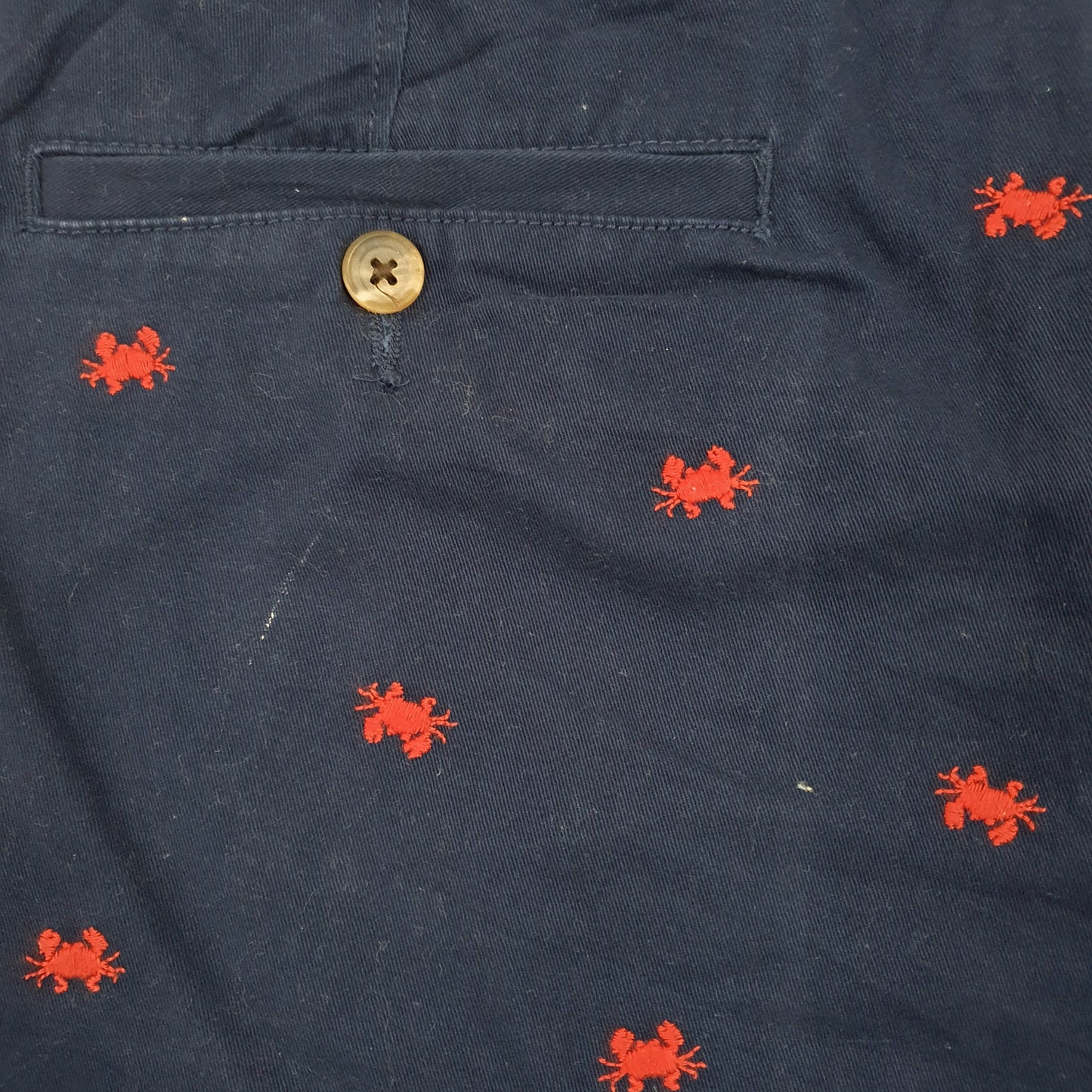 Club Room Navy Chino Shorts W34 Navy