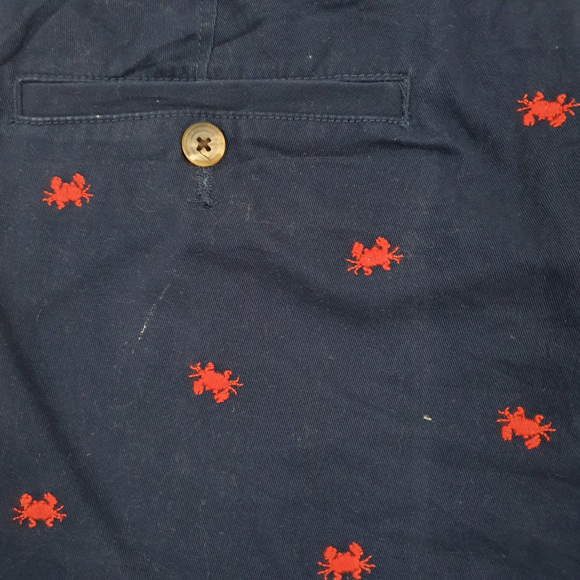 Club Room Navy Chino Shorts W34 Navy