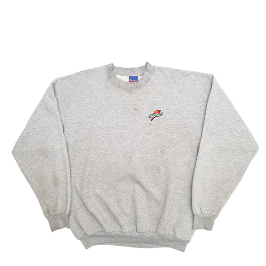 Mens Grey Champion Gatorade Crewneck Jumper