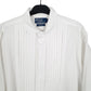 Ralph Lauren Long Sleeve Custom Fit Ruffled Shirt White