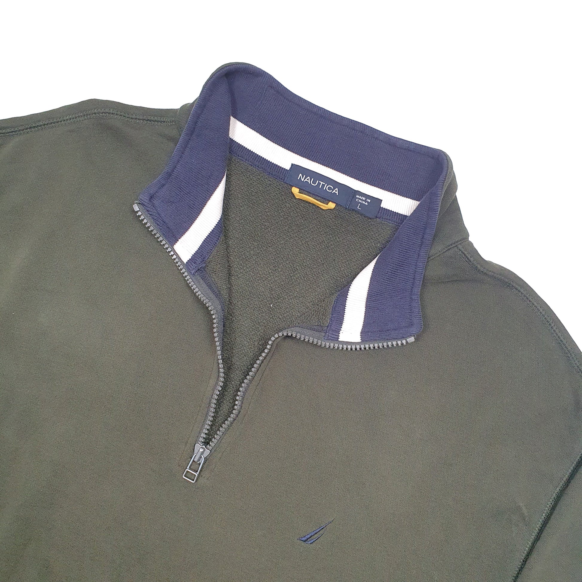 Nautica Quarter Zip L Green