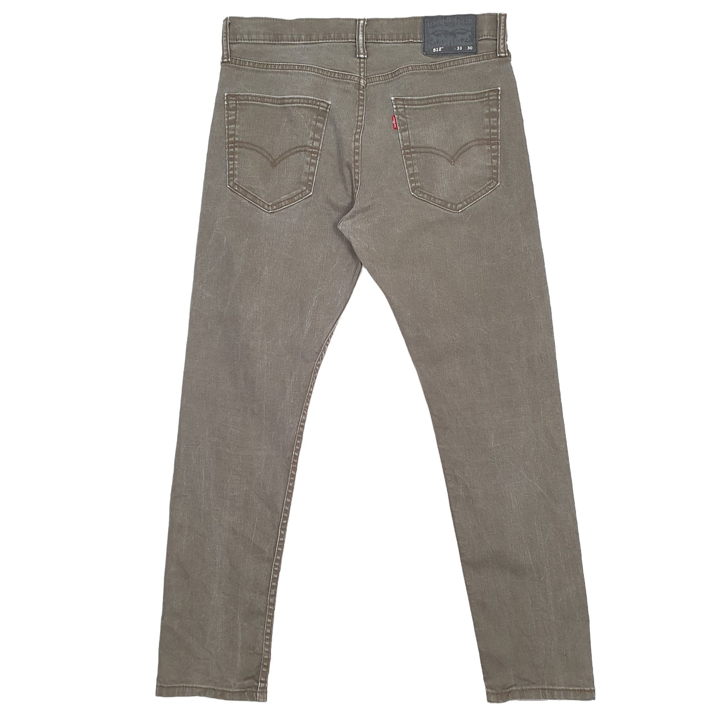 Levis 512 Slim Fit Jeans W33 L28 Khaki