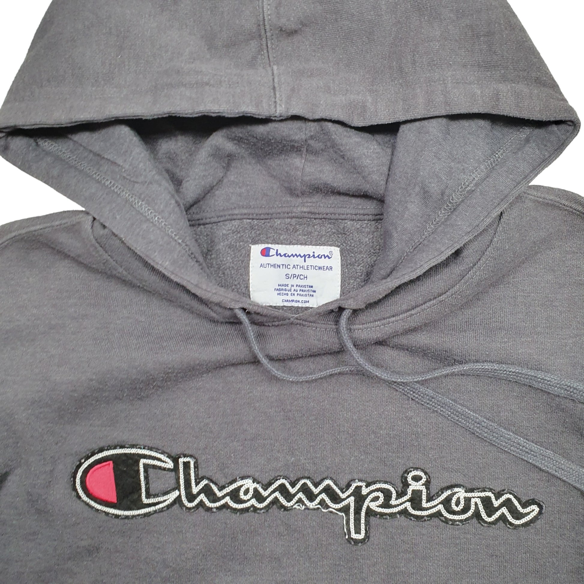 Mens Grey Champion  Hoodie Jumper