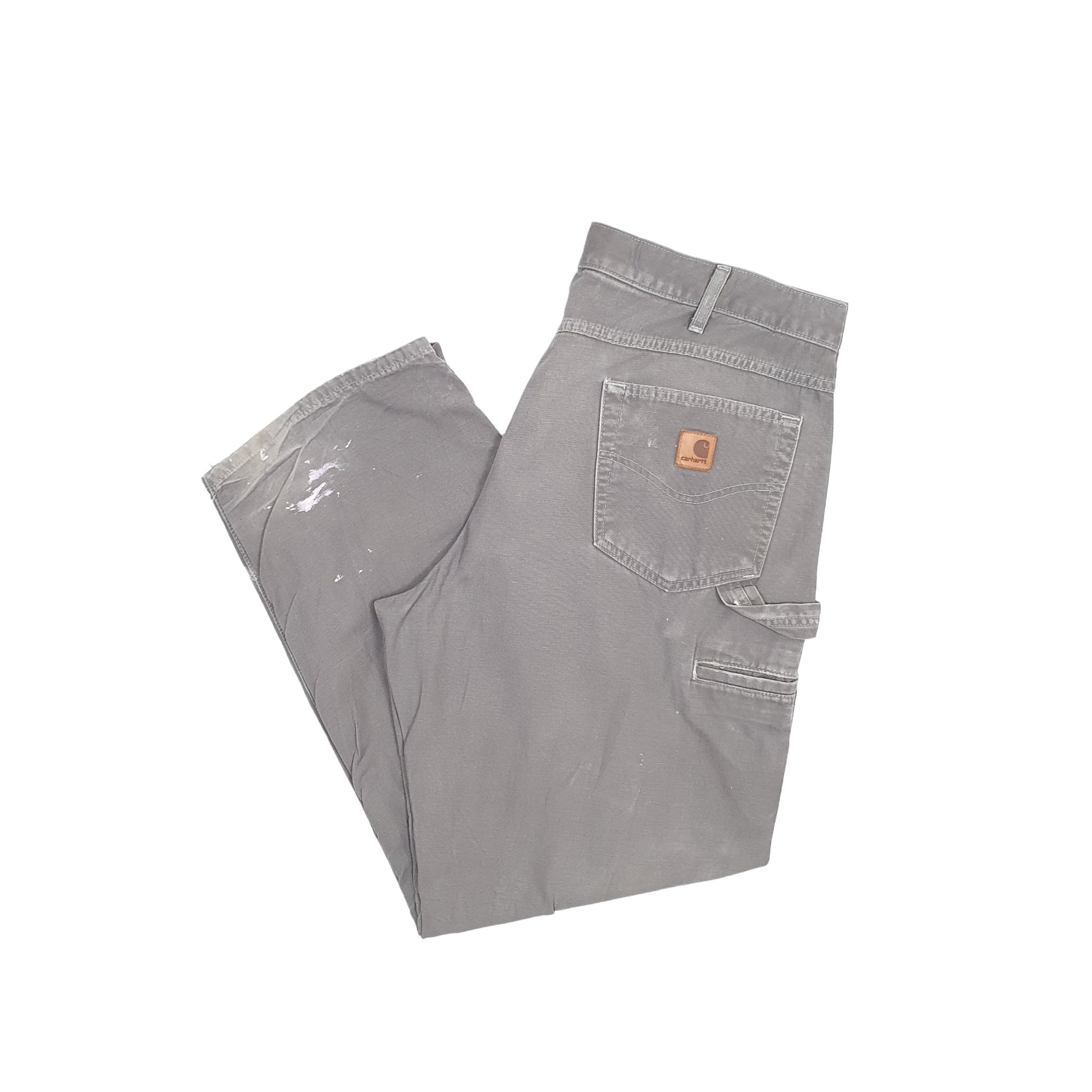 Mens Carhartt Khaki Carpenter Trousers W38 L30 Khaki