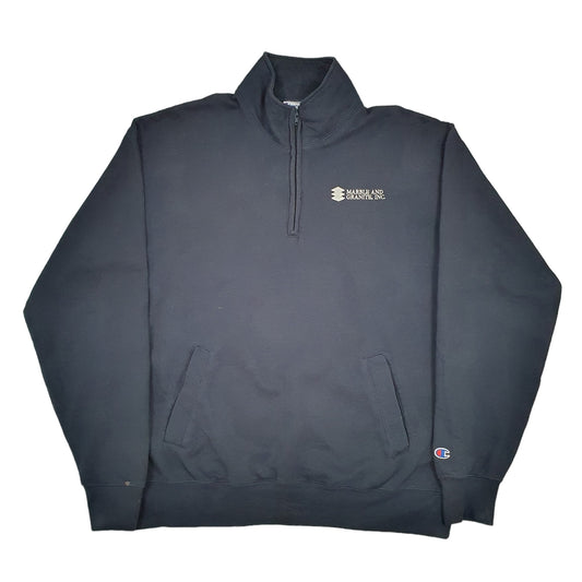 Champion Quarter Zip XL Navy