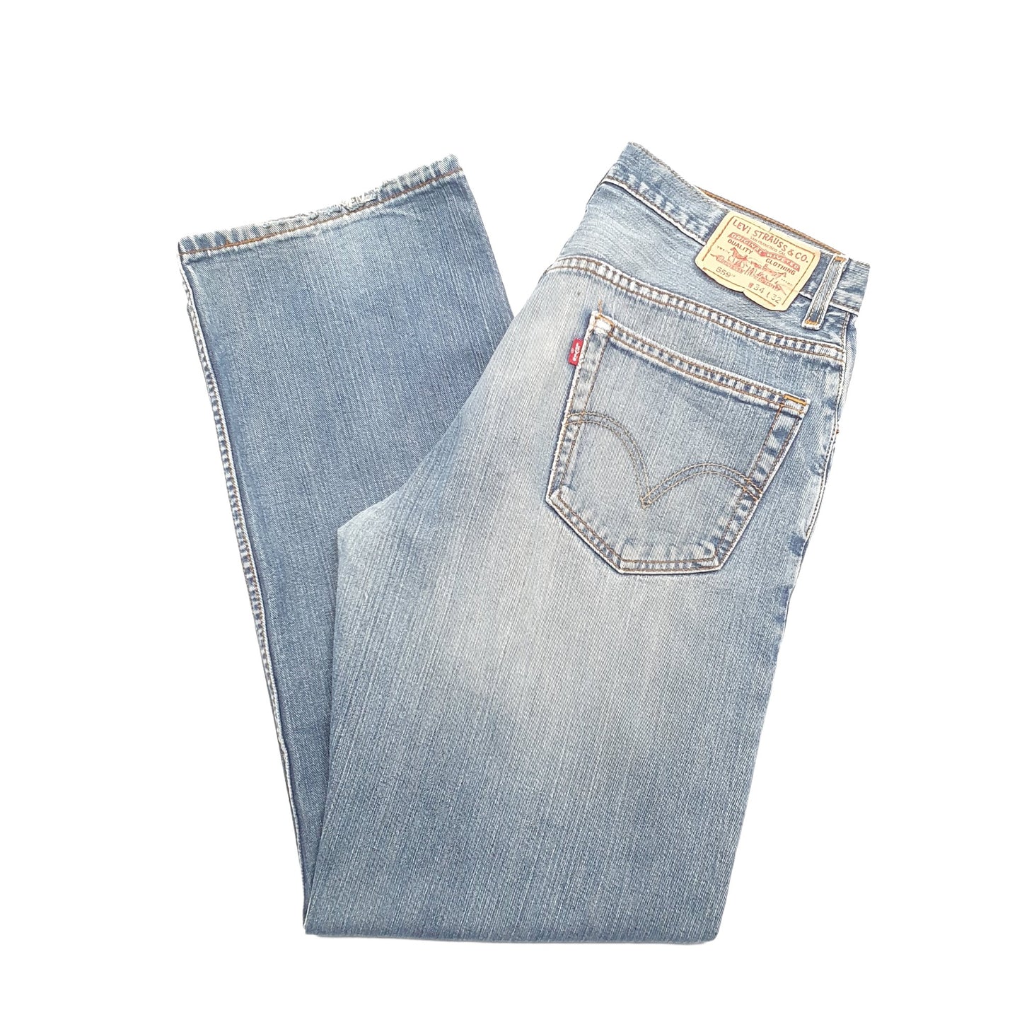 Levis 559 Relaxed Fit Jeans W34 L32 Blue