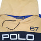 Mens Yellow Polo Ralph Lauren Alpine World Cup Racing Spellout Hoodie Jumper